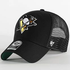 Meilleure affaire 💯 Casquette Trucker MVP Adjustable Pittsburgh Penguins Noir de '47 Brand 😀