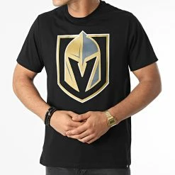 Promo ❤️ Tee 👕 Shirt Vegas Golden Knights Imprint Echo Noir de '47 Brand 🔥 -'47 Brand Soldes 47 brand 282643 HH031TEMIME54 JET BLACK 20210909T140704 03