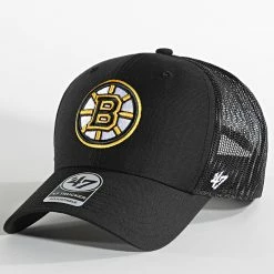 Grosses soldes ⭐ Casquette Trucker TRUKR01CTP Boston Bruins Noir de '47 Brand 😍