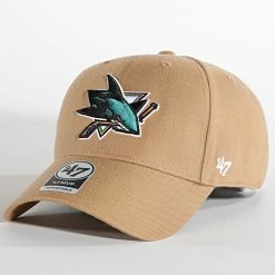 Remise 🛒 Casquette MVP MVPSP22WBP San Jose Sharks Camel de '47 Brand ❤️