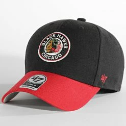 Offres 😍 Casquette MVP MVPTT04WBV Chicago Blackhawks Noir de '47 Brand ⌛
