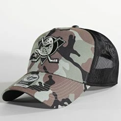 Acheter 🧨 Casquette Trucker MVP SECDT25PTP Anaheim Ducks Vert Kaki Camouflage de '47 Brand ⭐