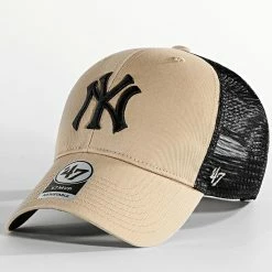 '47 Brand Soldes 33 Tout neuf ✨ Casquette Trucker MVP New York Yankees Beige Noir de '47 Brand 🛒