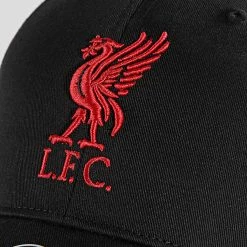 Vente flash ⭐ Casquette MVP Liverpool FC Noir Rouge de '47 Brand 🔥 -'47 Brand Soldes 47 brand 330719 EPL RAC04CTP BK 20220816T160705 02