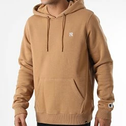'47 Brand Soldes 35 Vente flash 👏 Sweat Capuche New York Yankees Base Runner Embroidery Camel de '47 Brand 🎉