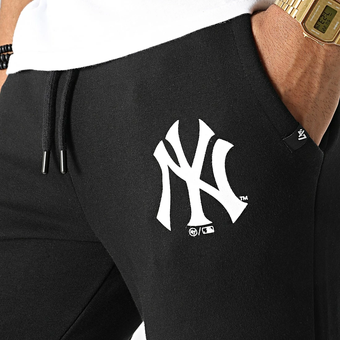 Tout neuf 😍 Pantalon Jogging New York Yankees Imprint Burnside Noir de '47 Brand 😍 4 Tout neuf 😍 Pantalon Jogging New York Yankees Imprint Burnside Noir de '47 Brand 😍 – Image 2