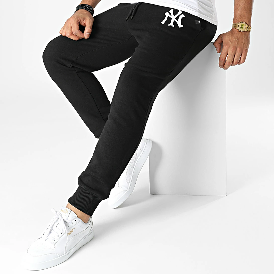 Tout neuf 😍 Pantalon Jogging New York Yankees Imprint Burnside Noir de '47 Brand 😍 5 Tout neuf 😍 Pantalon Jogging New York Yankees Imprint Burnside Noir de '47 Brand 😍 – Image 3