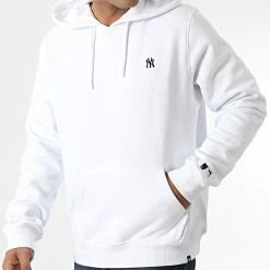 Meilleure affaire 🥰 Sweat Capuche New York Yankees Base Runner Embroidery Blanc de '47 Brand ✔️ -'47 Brand Soldes 47 brand 331124 681631BR 564981 WHITE WASH 20220805T142949 03