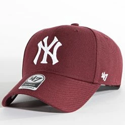 Remise 🤩 Casquette ⚾ Baseball New York Yankees MVPSP17WBP Bordeaux de '47 Brand ⭐