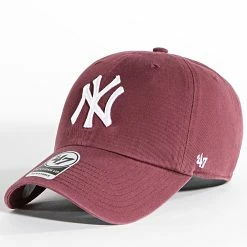 Promo 👏 Casquette '47 Clean Up New York Yankees Bordeaux de '47 Brand 👍