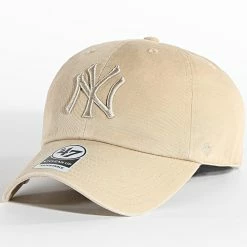 Meilleure vente ❤️ Casquette MLB New York Yankees Clean Up Beige de '47 Brand 👍