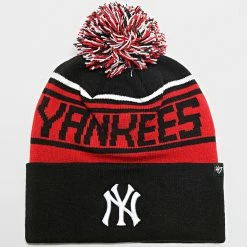 Vente flash 🔥 Bonnet Pompom New York Yankees Noir Rouge de '47 Brand ✨