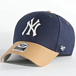 Coupon 😉 Casquette ⚾ Baseball MLB New York Yankees Campus Bleu Marine Camel de '47 Brand 💯