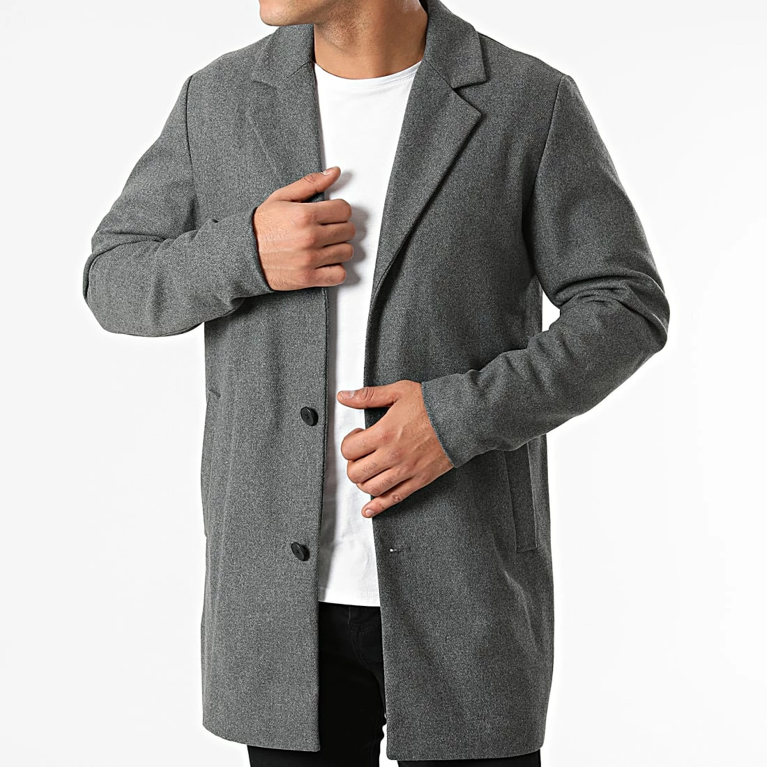 Sortie ❤️ Manteau Fred Gris Chiné de Produkt ⌛