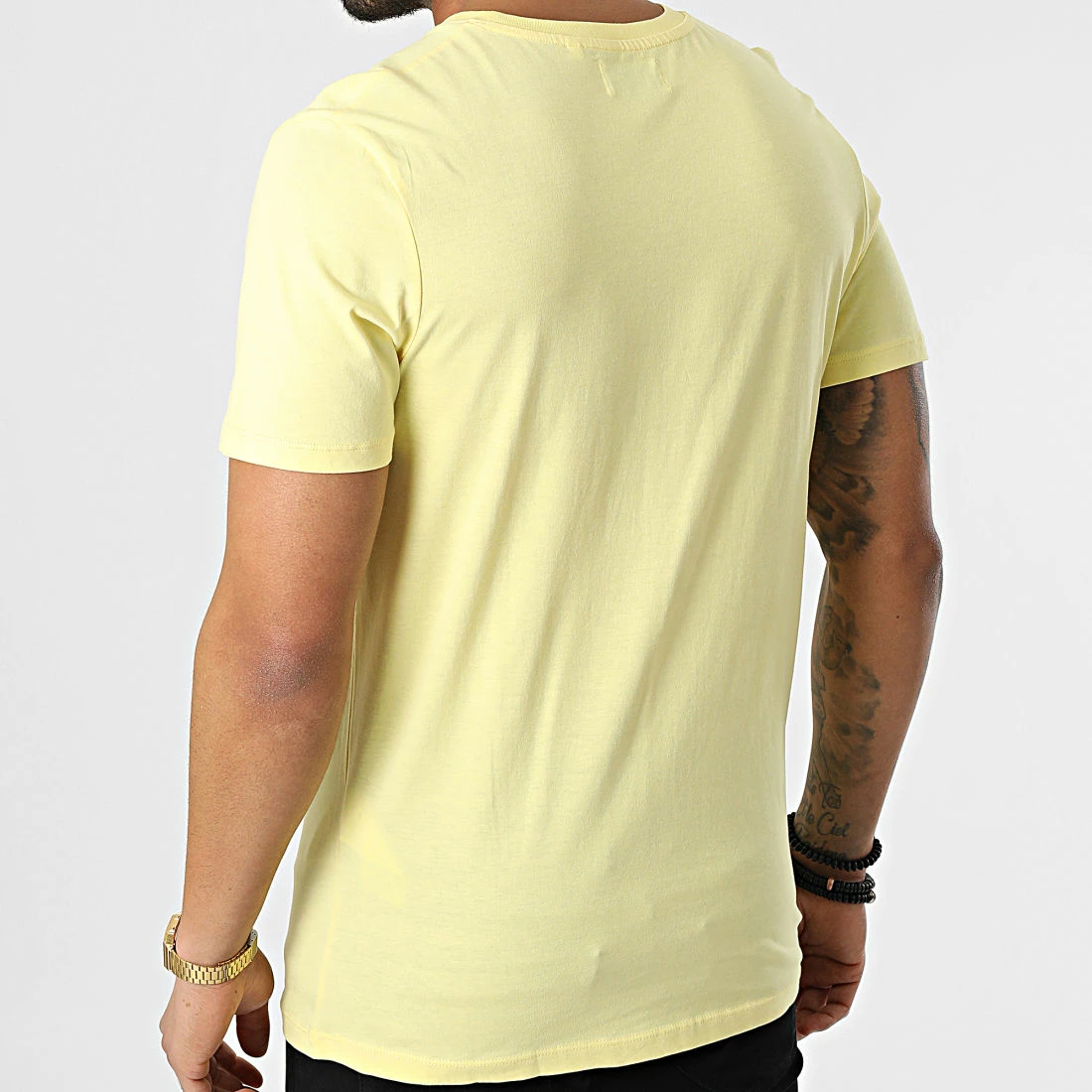 Le moins cher 👍 Tee 👕 Shirt GMS Adam Jaune Floral de Produkt 👏 – Image 4