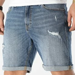 De gros 👏 Short Jean Mah 12202520 Bleu Denim de Produkt ⌛