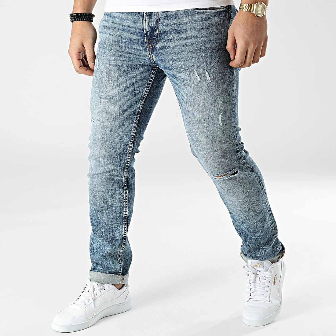 Meilleure affaire 😀 Jean Slim AKM Bleu Wash de Produkt 😍