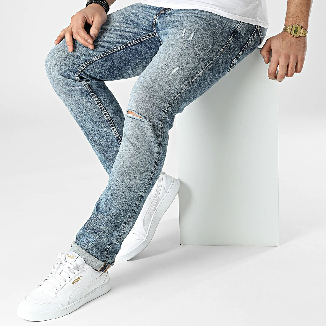 Meilleure affaire 😀 Jean Slim AKM Bleu Wash de Produkt 😍 – Image 3