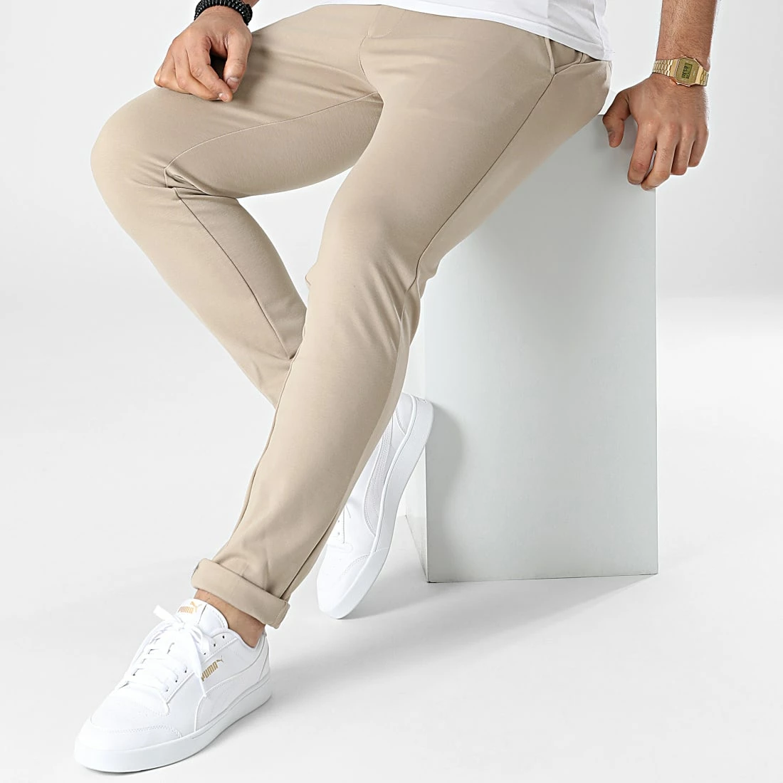 Meilleure affaire 🎉 Pantalon Phil Beige de Produkt 🔥 – Image 3