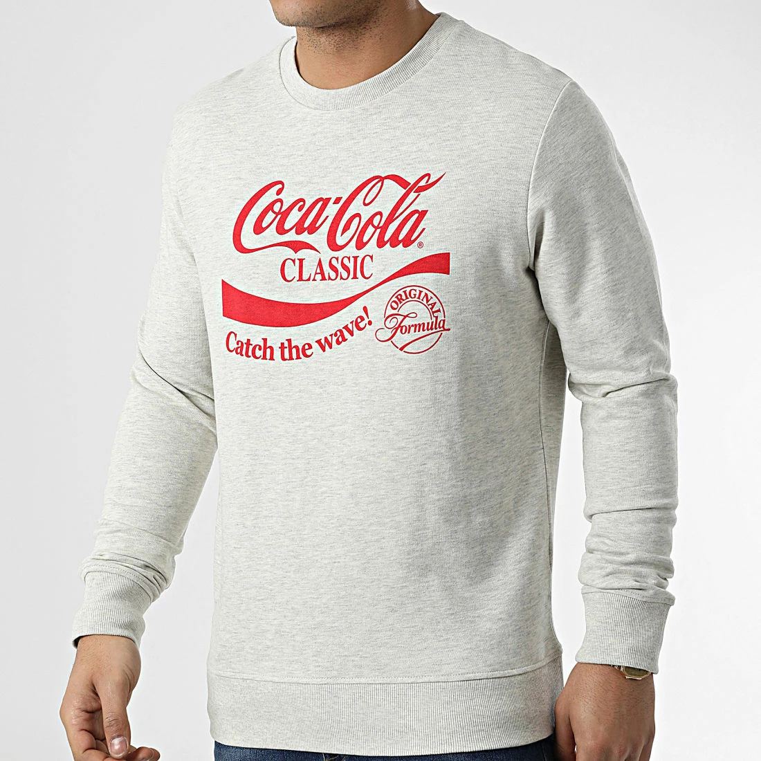 Meilleur prix 🛒 Sweat Crewneck GMS Cola Beige Chiné de Produkt 💯