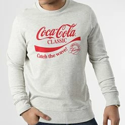 Meilleur prix 🛒 Sweat Crewneck GMS Cola Beige Chiné de Produkt 💯 -'47 Brand Soldes produkt 307616 12206117 WHITE MELANGE 20220307T161959 03