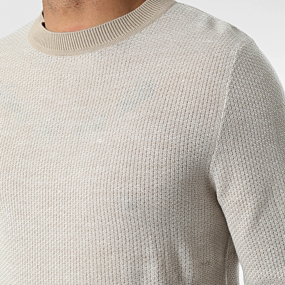 Le moins cher 🥰 Sweat Crewneck Bwo Dean Beige Chiné de Produkt 🎁 – Image 2