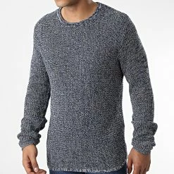 Le moins cher 🧨 Pull Charles Bleu Marine Chiné de Produkt 🌟