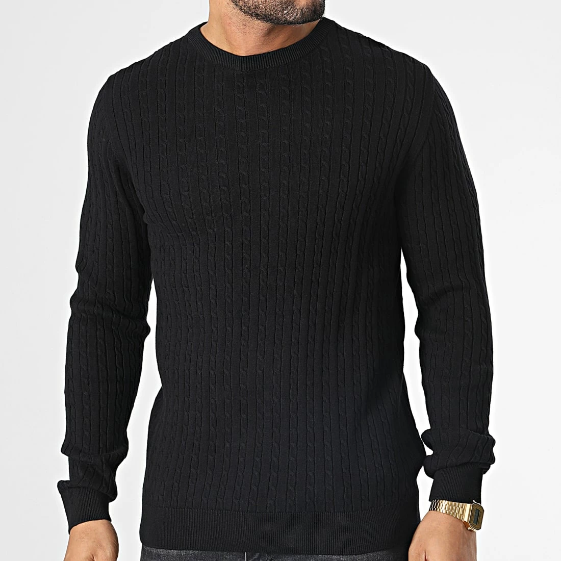 Budget ⌛ Pull Bwo Jeff Cable Noir de Produkt ⌛