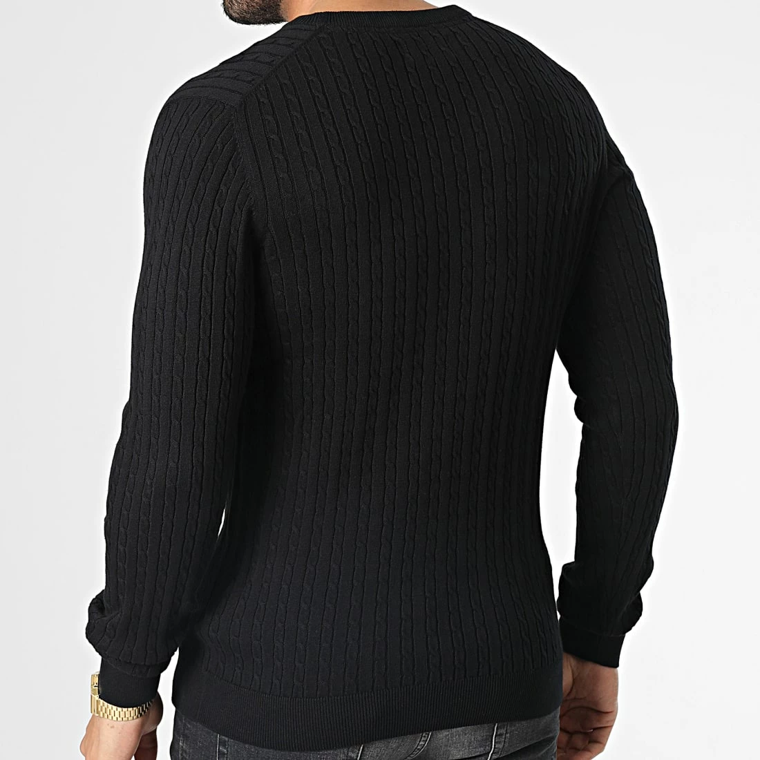 Budget ⌛ Pull Bwo Jeff Cable Noir de Produkt ⌛ – Image 4