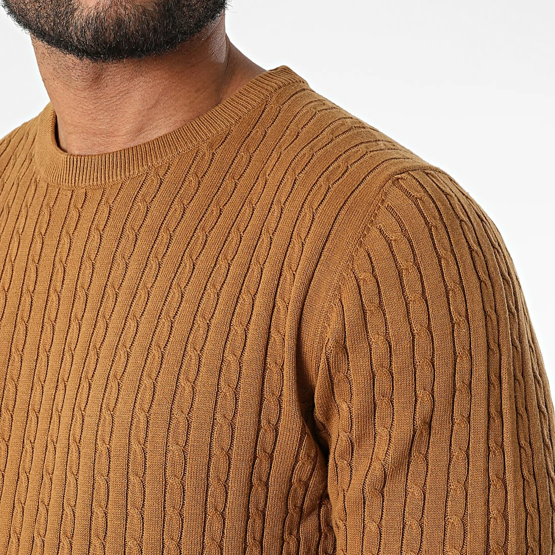 Grosses soldes 😍 Pull Jeff Cable Camel de Produkt 🔔 – Image 2