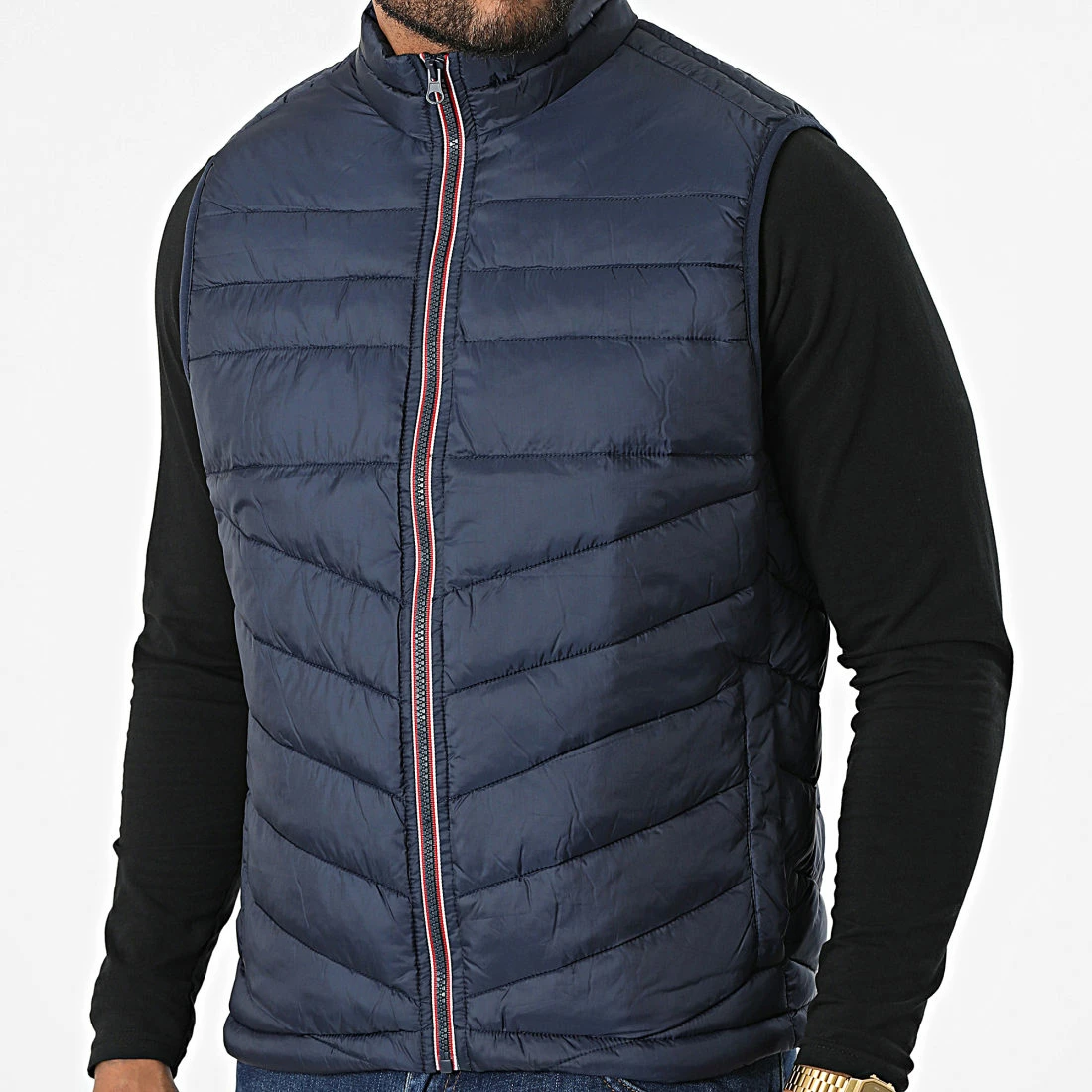 Meilleure affaire 👏 Doudoune Sans Manches George Bleu Marine de Produkt 🌟