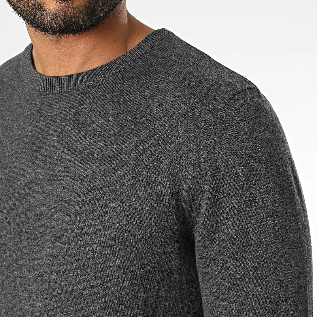 Vente flash 🤩 Pull Basic Gris Anthracite Chiné de Produkt ✨ – Image 2