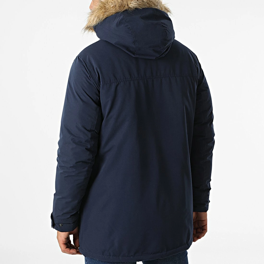 Bon marché 😀 Parka Capuche Fourrure Wind 12213212 Bleu Marine de Produkt 🥰 – Image 4