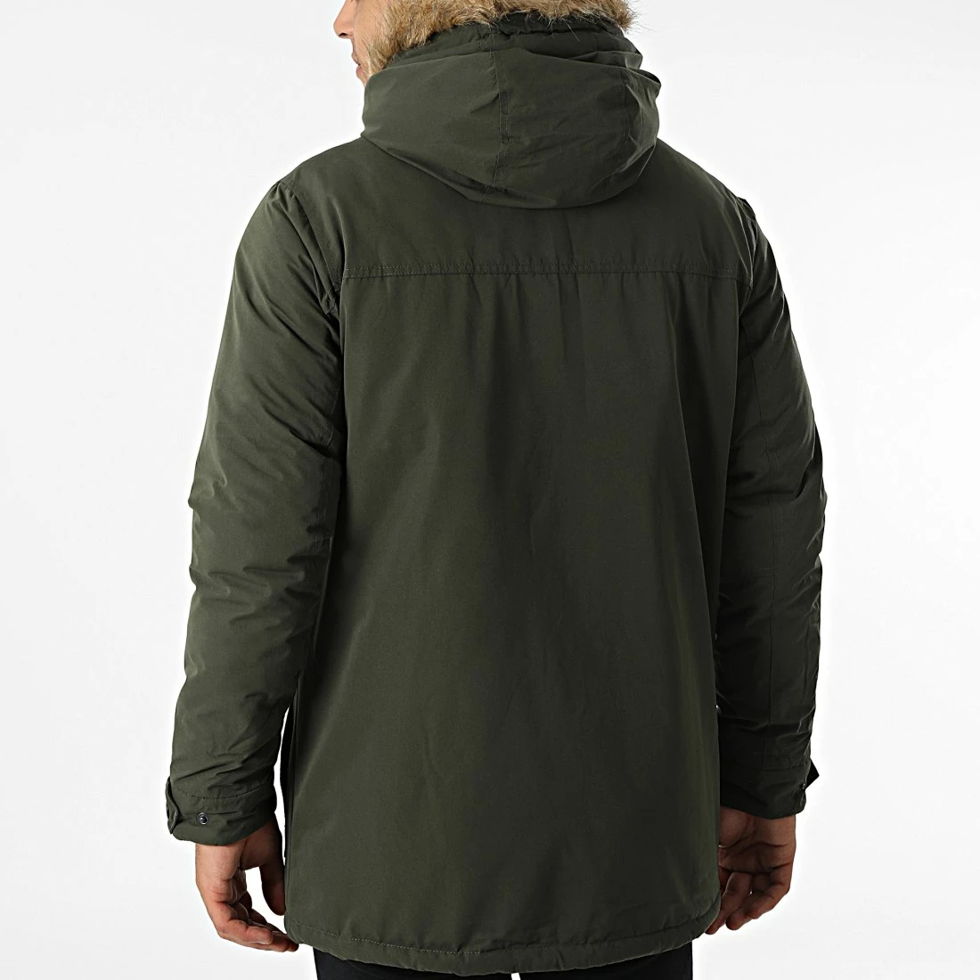 Le moins cher 🤩 Parka Capuche Fourrure Wind 12213212 Vert Kaki de Produkt 💯 – Image 4