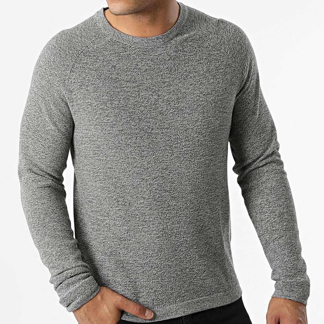 Meilleure vente 🎉 Pull David Gris Anthracite Chiné de Produkt ⌛ – Image 3