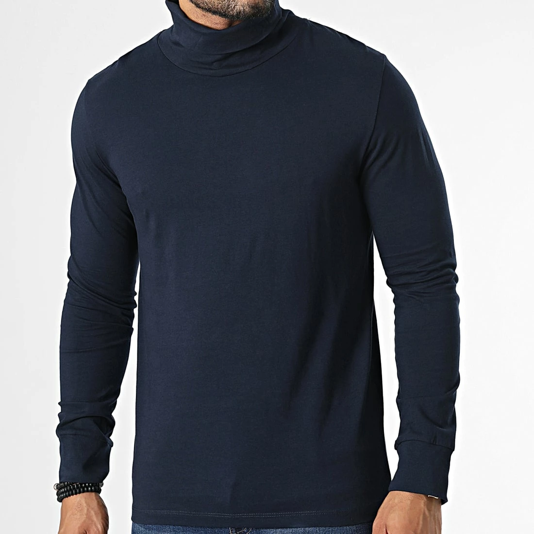 Meilleure affaire 👏 Tee 👕 Shirt Manches Longues Col Roulé 12216392 Bleu Marine de Produkt 👏 3 Meilleure affaire 👏 Tee 👕 Shirt Manches Longues Col Roulé 12216392 Bleu Marine de Produkt 👏