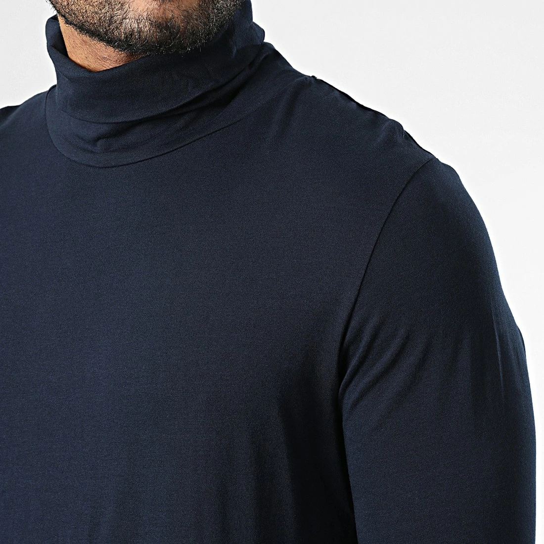 Meilleure affaire 👏 Tee 👕 Shirt Manches Longues Col Roulé 12216392 Bleu Marine de Produkt 👏 4 Meilleure affaire 👏 Tee 👕 Shirt Manches Longues Col Roulé 12216392 Bleu Marine de Produkt 👏 – Image 2