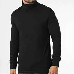 Tout neuf 🥰 Tee 👕 Shirt Manches Longues Col Roulé 12216392 Noir de Produkt ✔️