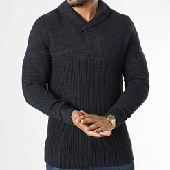 Meilleure affaire 🔔 Pull Col Amplified George Shawl Bleu Marine de Produkt 👏 -'47 Brand Soldes produkt 334975 12193738 NAVY BLAZER SOLID 20220902T161645 03