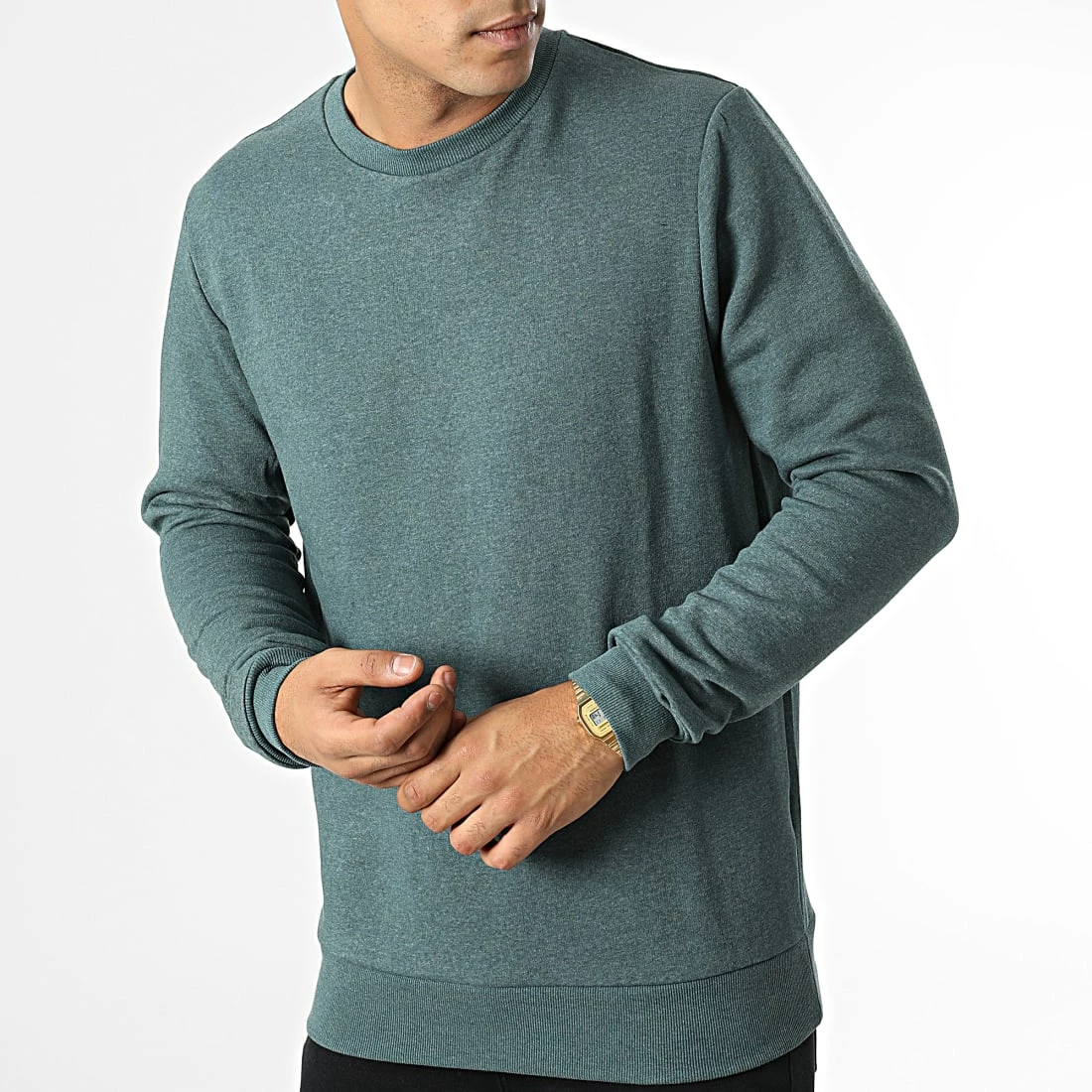 Offres 🎁 Sweat Crewneck GMS Basic Vert Chiné de Produkt 💯 5 Offres 🎁 Sweat Crewneck GMS Basic Vert Chiné de Produkt 💯 – Image 3