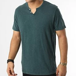 Acheter ❤️ Tee 👚 Shirt GMS Ret Bleu Canard Chiné de Produkt 😉