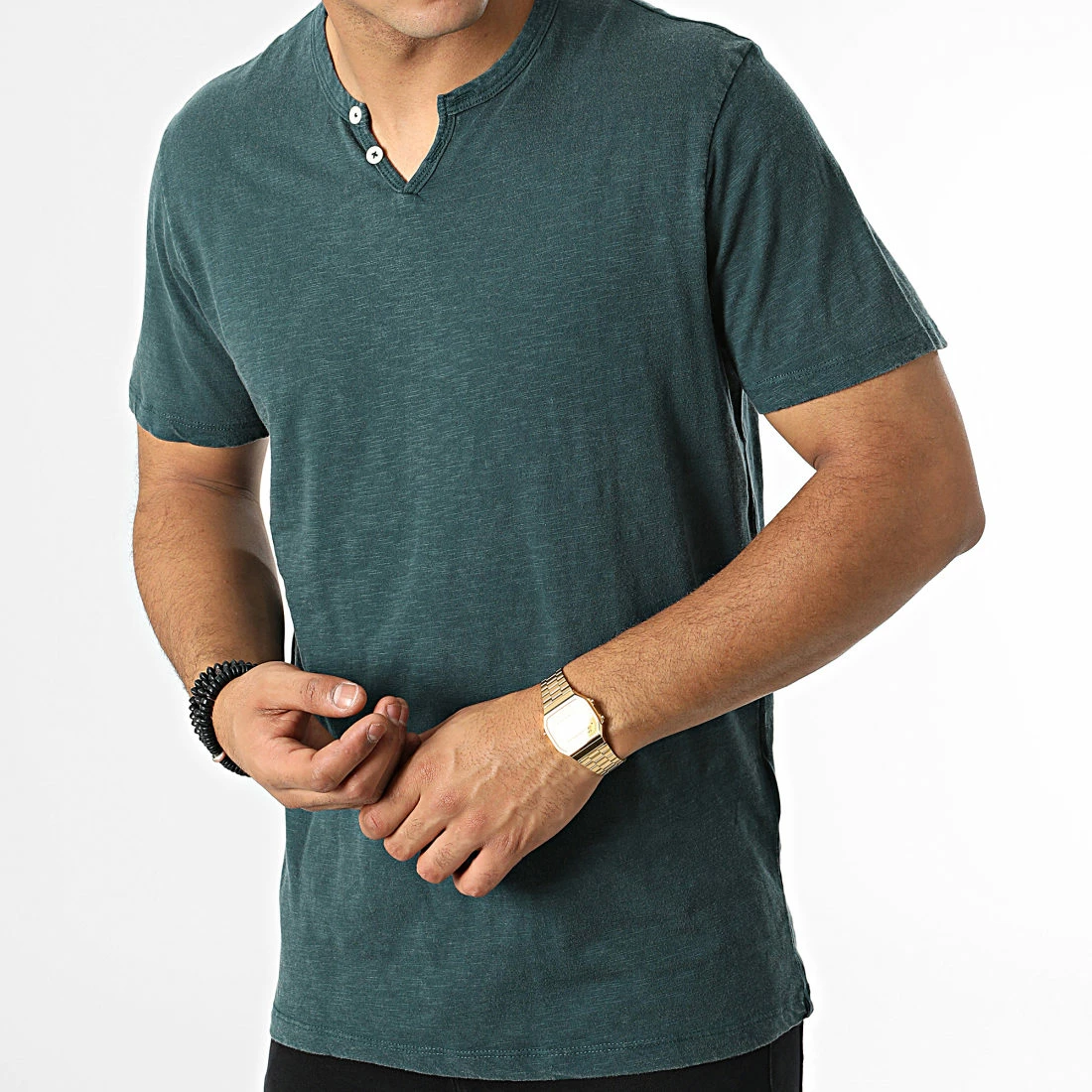 Acheter ❤️ Tee 👚 Shirt GMS Ret Bleu Canard Chiné de Produkt 😉 – Image 3