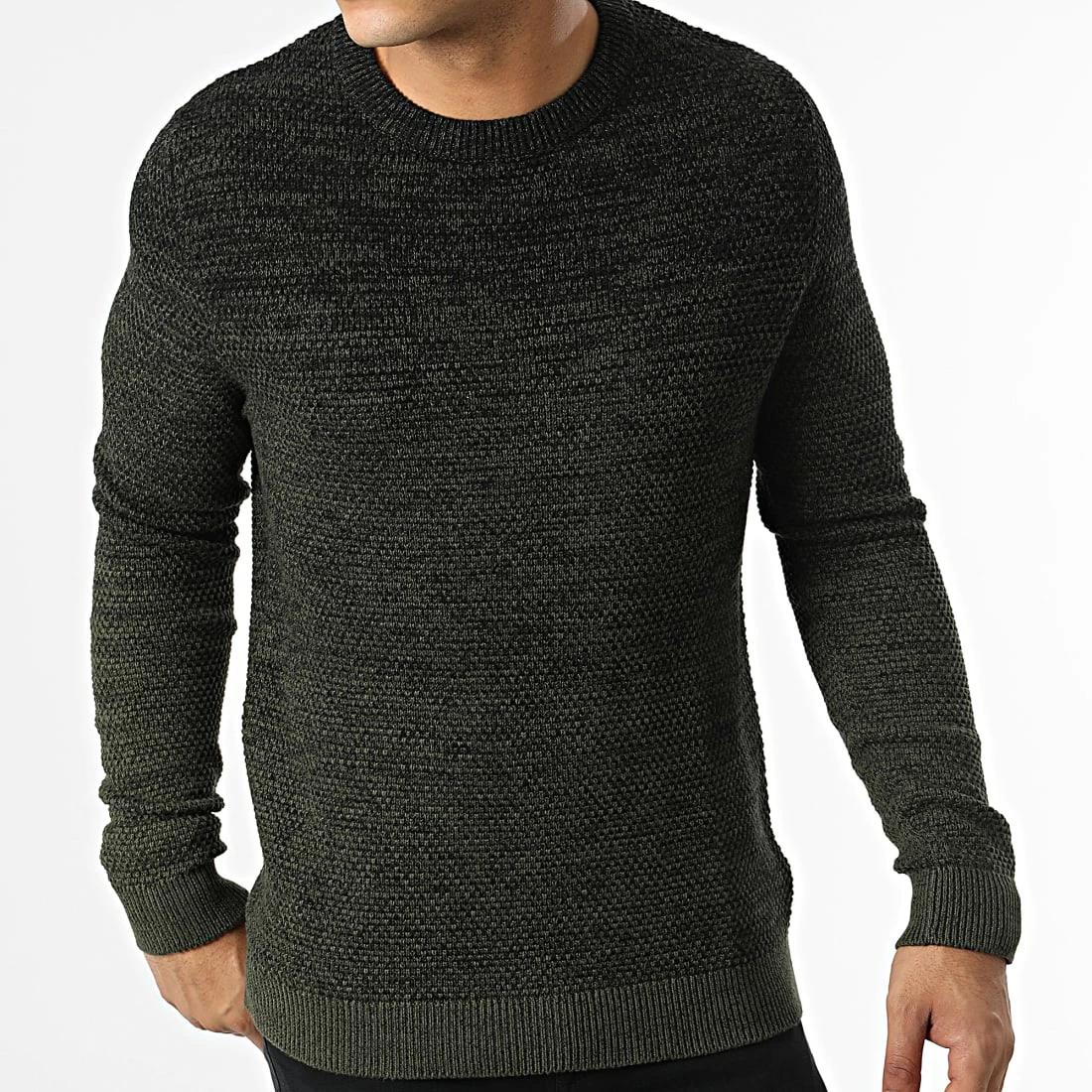 Grosses soldes 😍 Pull 12216293 Vert Chiné de Produkt ✔️ – Image 3