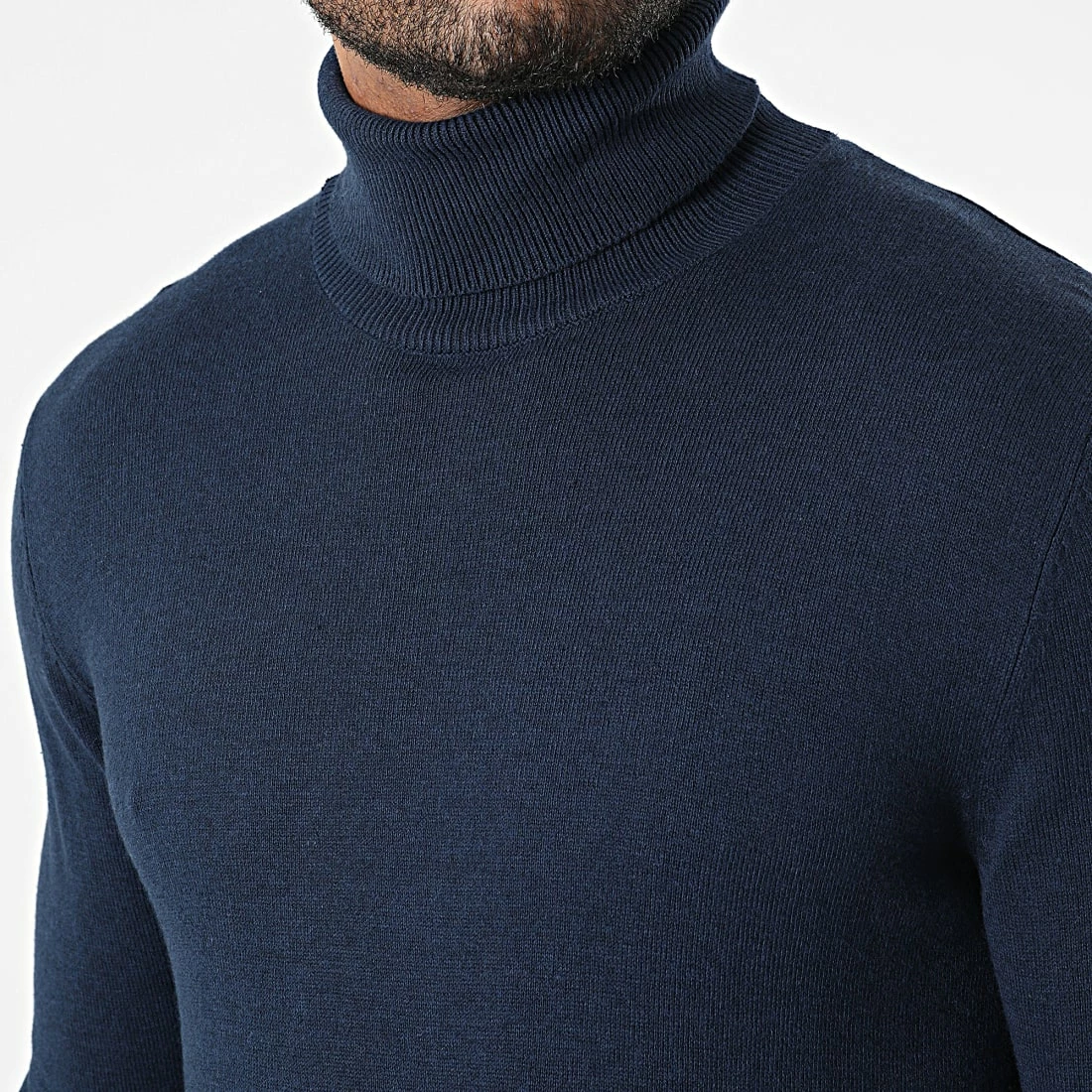 Bon marché 💯 Pull Col Roulé Basic Bleu Marine de Produkt 😉 – Image 2