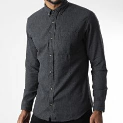 Top 10 🤩 Chemise Manches Longues Bastian Gris Anthracite Chiné de Produkt 👏