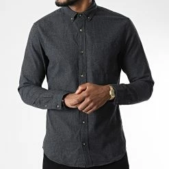 Top 10 🤩 Chemise Manches Longues Bastian Gris Anthracite Chiné de Produkt 👏 -'47 Brand Soldes produkt 339327 12217158 DARK GREY MELANGE 20221020T151521 03