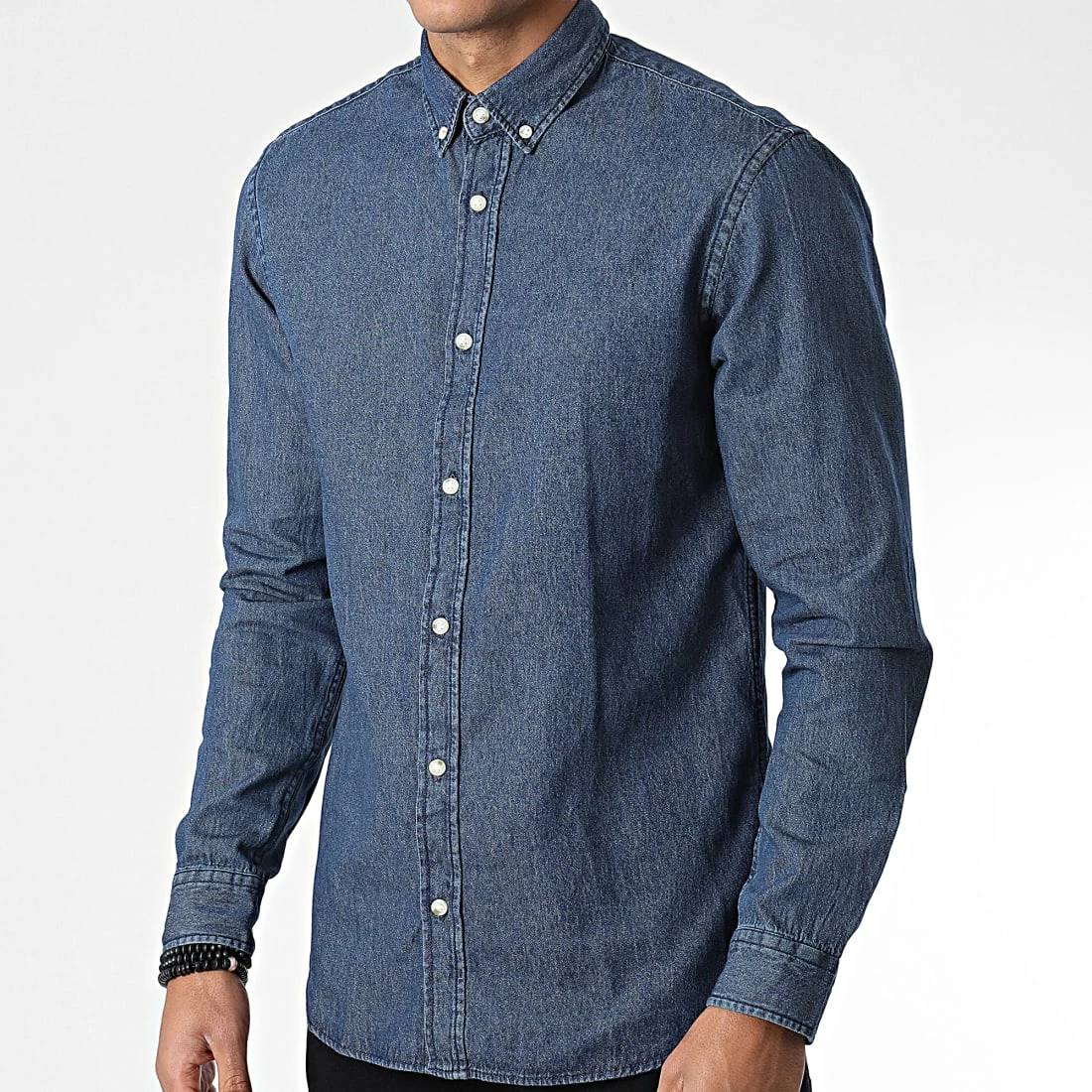 De gros ⌛ Chemise Jean Manches Longues Dek Bleu Denim de Produkt ✨ – Image 3