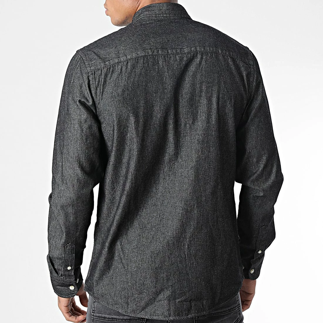 Sortie 🎉 Chemise Jean Manches Longues Dek Noir de Produkt ✔️ – Image 4