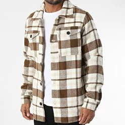 Top 10 🎉 Surchemise A Carreaux 12217191 Beige Marron de Produkt 😍 -'47 Brand Soldes produkt 341890 12217191 SEAL BROWN W CHECKS 20221007T154937 03