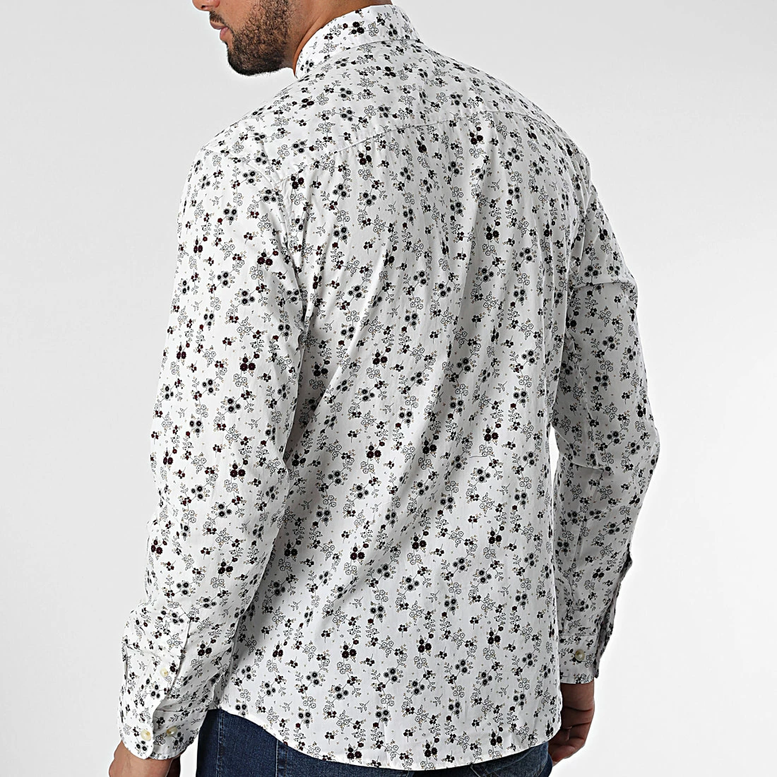 Meilleur prix 🔥 Chemise Manches Longues Floral 12215475 Blanc de Produkt 😀 – Image 4